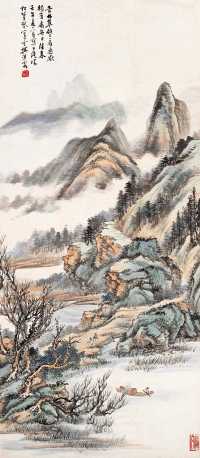 樊浩霖 1942年作 山水图 立轴